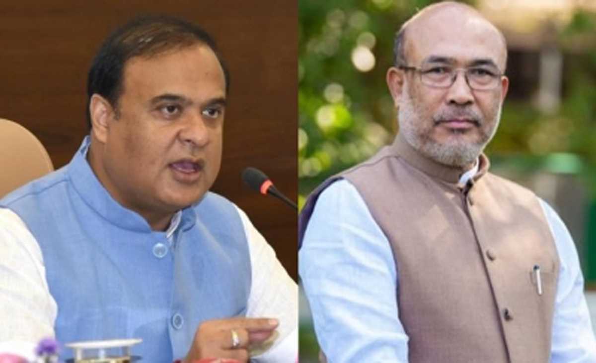 असम, मणिपुर के मुख्यमंत्रियों ने हिंसा को लेकर इंफाल में बैठकें कीं